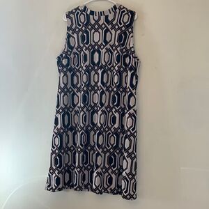 INC International Concepts brown black sleeveless hexagon dress Size 3X New